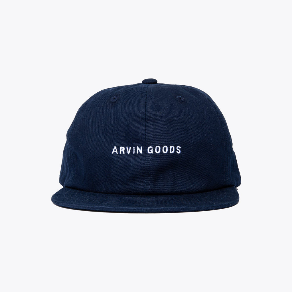 6 Panel Organic Cotton Hat in Navy Blue | Arvin Goods